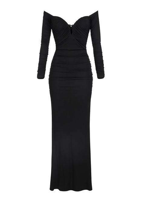 Abito Red Carpet in jersey crêpe con drappeggi ELISABETTA FRANCHI | Abiti | ABR1061E2110